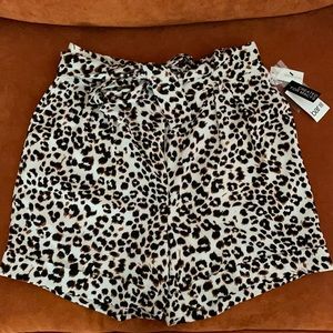 Leopard shorts! NEVER WORN!